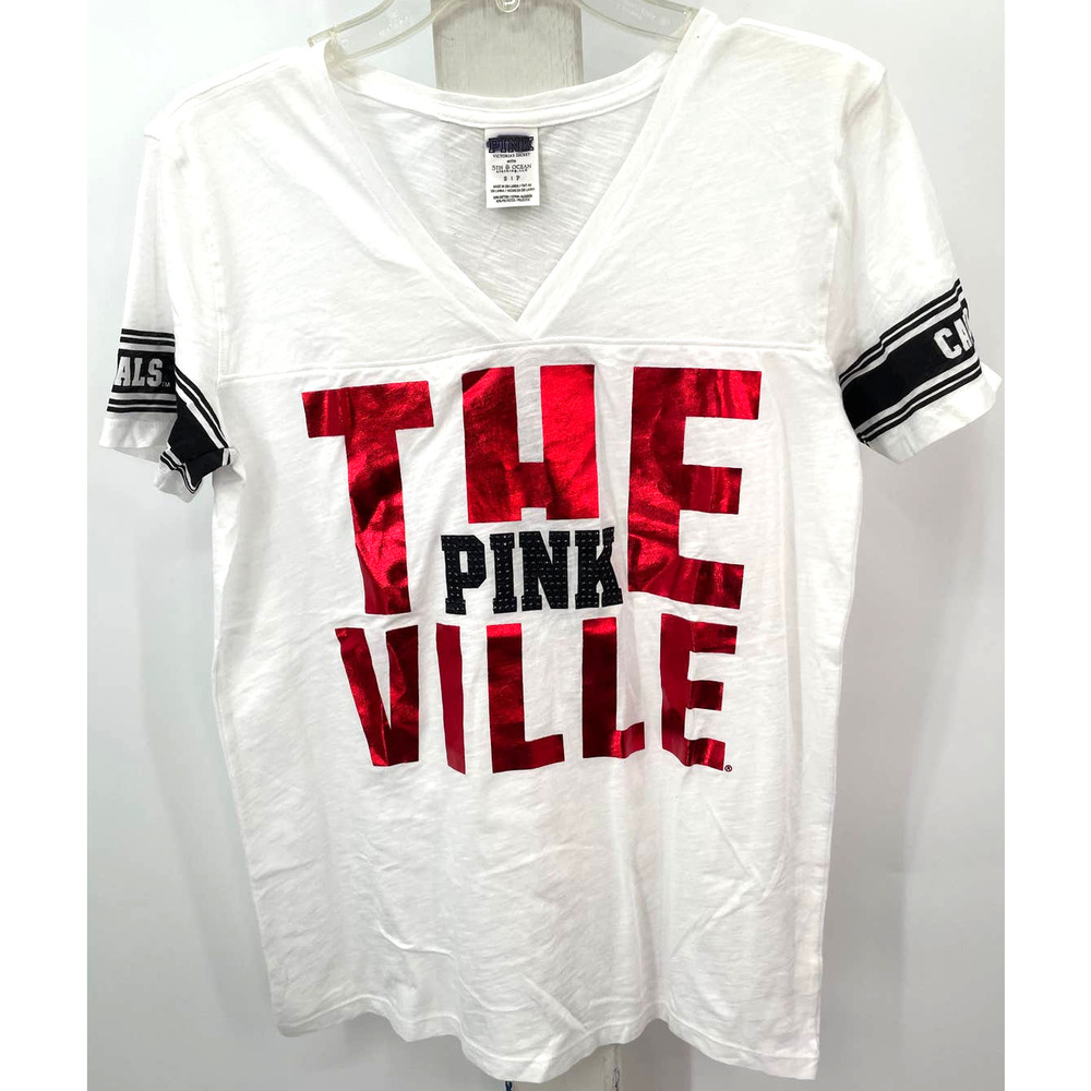 NWOT PINK Victoria's Secret "The Ville" Cardinals T Shirt Size S P